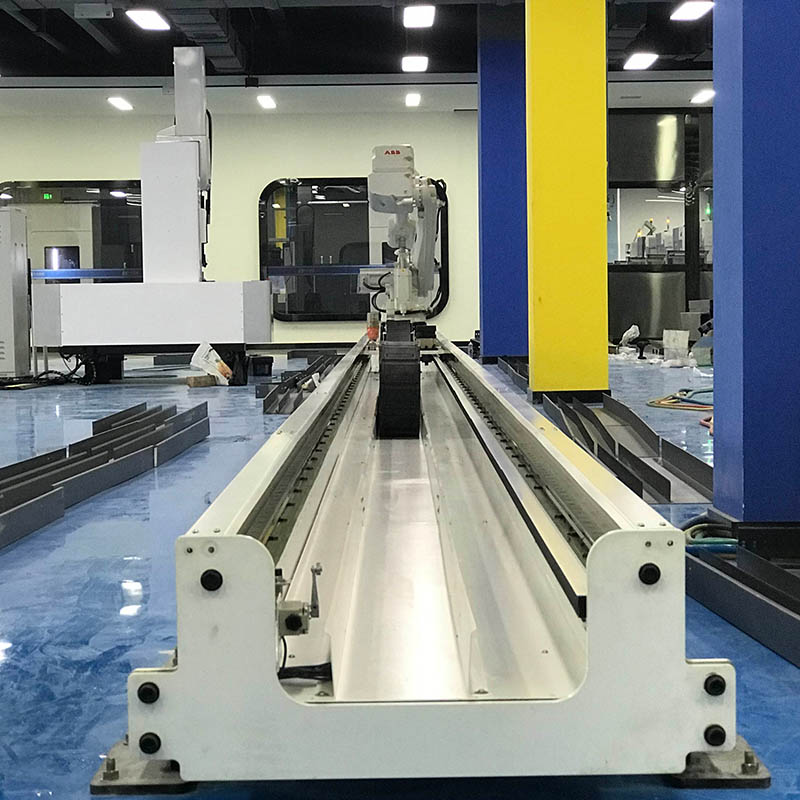 机器人第七轴半封闭地轨 定制半封闭地轨轨道 机器人行走轨道厂家